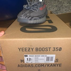 yeezy belugas 2.0 size 12.5